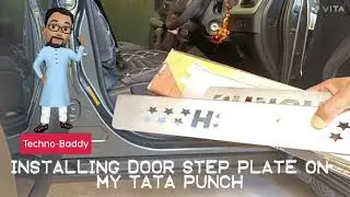 installing a door step plate on my Tata Punch - DIY