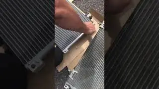 Peugeot 307 CC air condition condenser change Part 2/2