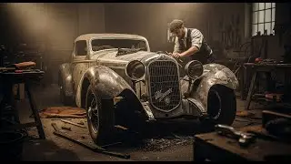 “From Burned Ruins to Ultra-Rare Glory: Alfa Romeo 8C 2900B ASMR Restoration 1932”