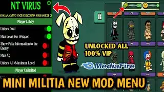 Mini Militia Updated VIP Mod Menu🔥With Unlocked Everything, Fully Upgraded Guns Unlimited Money 🔓