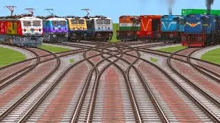 Indian trains locomotive ground and electri forest route change running faster vandhebhart 