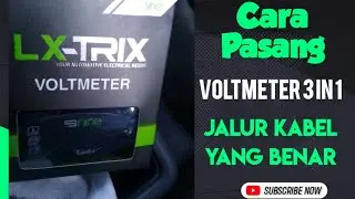Cara Pasang voltmeter 3 in 1