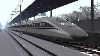 CRH380A High-Speed Train at 350 km/h 🇨🇳 | Chongqing &rarr; Suining &rarr; Chengdu | Train Simulator Classic