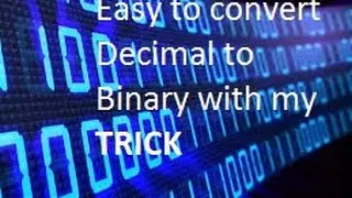 How to convert decimal number to binary number with short cut