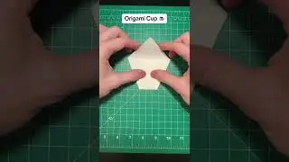 Making an origami cup ☕️ #origami #cup