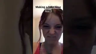 How to make a fake nose ring