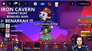 IRON CAVERN TEMPAT BUAT BERBURU COIN BENARKAH DAN MARI KITA BUKTIKAN #youtube #roblox #fishit #fyp