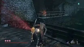 Sekiro - Defeat underwater Headless in Old Grave Ashina Castle Mini Boss