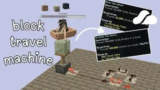 Skyblock Block Travel Machine! 🚀 Redstone & Slime Magic in Minecraft! | Rainy Day GG | JAVA