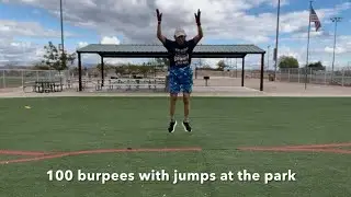 100 BURPEES WITH JUMPS AT THE PARK IN 11:57 by 70-year-old Pierini Fitness #FITAT70 and blessed!