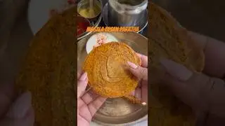 Try this #Paryushan Masala Besan Paratha 😍 #shortsvideo #nikitashah #saltinall