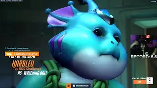HARBLEU SICK HAMMOND GAMEPLAY - POTG! [ OVERWATCH 2 SEASON 3 TOP 500 ]