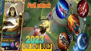 ALDOUS GLOBAL TOP/ THE BEST FULL ATTACK BUILD AND EMBLEM FOR ALDOUS 2023