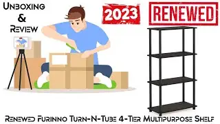 Unboxing and Review - Furinno Turn-N-Tube 4-Tier Multipurpose Shelf - 2023