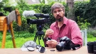 NEX-EA50 von Sony mit Vergleich von Wechselobjektiven