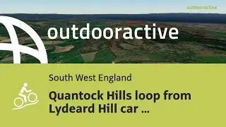 mountain biking trail in South West England: Quantock Hills loop from Lydeard Hill car park