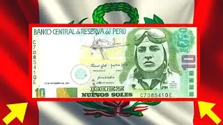 MOST VALUABLE RARE PERU BANKNOTES of values - banknote collection