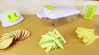 Cortador y Rallador para Verduras y Frutas Redlemon