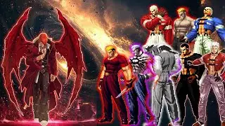 [Mugen KOF] Yagami Black Hole vs Yashiro Nanakase, Ryuji Yamazaki Team