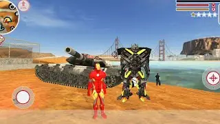 Super Iron Rope Hero - Fighting Gangster Crime | Ironman in Vegas Crime Simulator - GamePlay HD