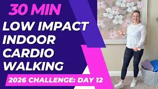 LOW IMPACT INDOOR WALKING & WEIGHTS: 30 Min Walking Workout, Cardio Walking, Strength & Toning.