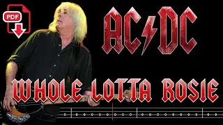 AC/DC - Whole Lotta Rosie (🔴Bass Tabs | Notation) @ChamisBass #chamisbass #acdcbass