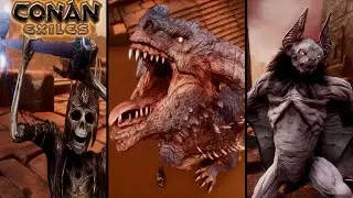 CIDADE SEM NOME ENFRENTAMOS TODOS OS BOSS - CONAN EXILES 2021 T6EP10