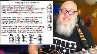 Pretty Paper by Roy Orbison, Willie Nelson, Raul Malo Ukulele Lesson Tutorial