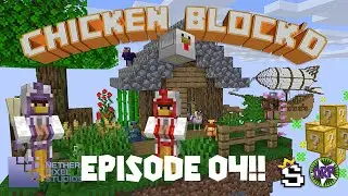 Chickens Finally ! | Minecraft ChickenBlock'd With MikedCraft |Day 04