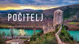 Srednjovjekovni Grad Počitelj ( Pocitelj Medieval Town - Walking Tour & Drone ) 4K