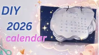 DIY 2026 Calendar | Easy & Aesthetic Handmade Calendar 💙