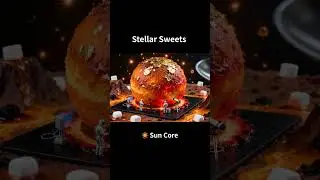 🪐 Saturn Rings & Sun Core &ndash; Miniature Cosmic Desserts #ai #aiart #MacroFantasy