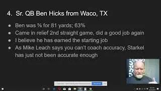 10 Arkansas Razorback Highlights vs. Kentucky Wildcats, October 12, 2019