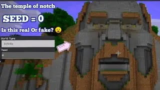 Temple of notch seed || Real or fake || Watch till end to know 😱 || MCPE 1.19