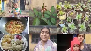 শীতের দিনে অল্প সময়ের মধ্যে বাড়ির কাজ দুই মেয়েকে সামলানো যেভাবে একা হাতে করি।। #blogger # blogs