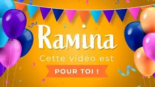 Joyeux anniversaire Ramina ! 🎉🐱 Tous mes v&oelig;ux d'anniversaire rien que pour toi !