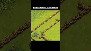 Goblin vs Maze Trap Base 😱 - COC | #clashofclans #cocshorts #shorts