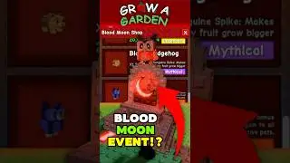 😱NEW *BLOOD MOON* EVENT + SECRET SHOP?! | Grow a garden Meteor star Update leak #growagarden