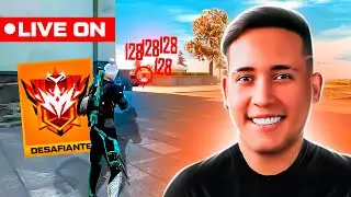 💙 LEVEL UP AO VIVO 💙 PEGANDO DESAFIANTE RANQUEADA 💙 FREE FIRE MOBILE 💙