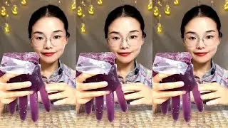 ASMR THIN SLUSH ICE EATING