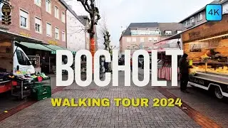 Bocholt Einkaufsstraße Weihnachtsmarkt 12/ 2024 Walking Tour Rundgang 4K