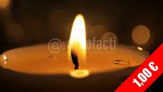 Candle Flame Close-Up &mdash; Warm Ambient Mood | HD Stock Video