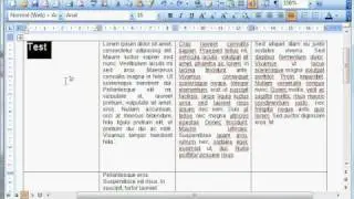 Alligning text in a table