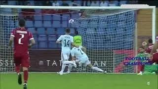 Defensivmoment von Jack Hendry beim Torversuch, Armenien-Schottland, UEFA Nations League 2022