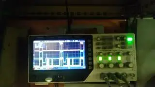 Oscilloscope Voltcraft DSO-1084E  testing Siemens Sinumerik 840c video output rgb sync on green