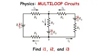 Physics: Multiloop circuits using Kirchhoff's Junction and Loop Rule [HALLIDAY]