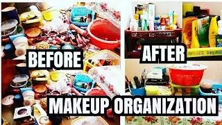 INDIAN MAKEUP ORGANIZATION |MY MAKEUP COLLECTION and STORAGE| INDIAN DRESSING TABLE ORGANIZATION