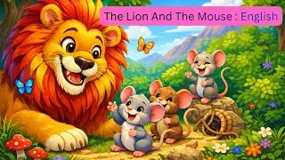 The Lion And The Mouse In  English | @fuzzyfriend-g4f | #trending #lion #mickeymouse