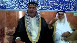 لقاء الشيخ محمد ابو خمره الرفاعي  مع الشيخ هادي العوده بمناسبة عيدالفطرالمبارك في تكية الشيخ محمداله