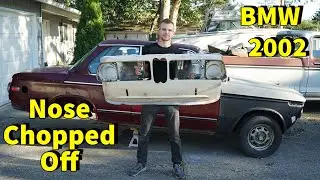 Chopping The Nose On A 47 Year Old BMW 2002